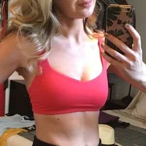 Pink Lululemon Sports Bra Size 4
